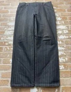 ブラックデニム　ストライプ