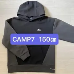CAMP7 キャンプセブン プルオーバーパーカー 150㎝ ブラック グレー