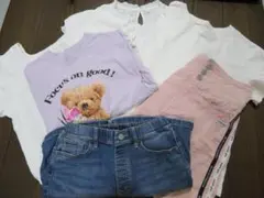 キッズ服セット140cm 夏物衣料まとめ売り140㎝　美品　UNIQLO・GU等