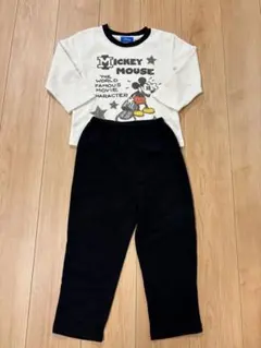 Disney ミッキーマウス パジャマ 110cm 裏起毛