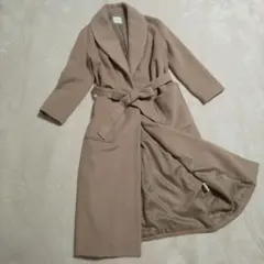 yuni ガウンコート アンゴラ カシミヤ ベージュ フリーサイズ