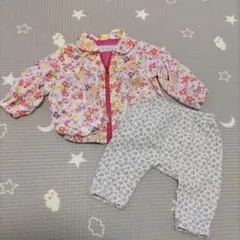 花柄ウインドブレーカー　80cm　WILLMERY　ズボン　70cm　アカホン