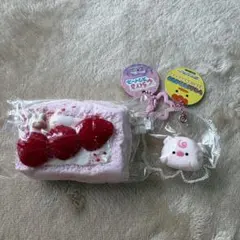 とろけるスクイーズ　いちごムースケーキ　アミューズメント　&Cute