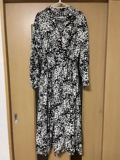 ローリーズファーム花柄長袖シャツワンピース