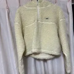 x-girl ボアジャケット ハーフジップ クリーム色