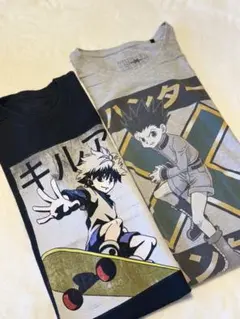 古着　ハンターハンター　キルア・ゴン Tシャツ 2枚セット　Mサイズ