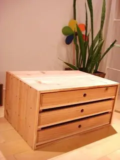 maro様専用★送料無料★サイズ変更可能丸穴2段引き出し