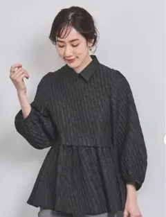 ペプラムブラウス