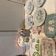 BT21キャラクター皿とぬいぐるみセット