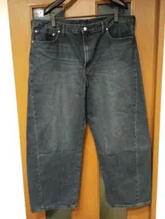 GUバレルレッグジーンズ