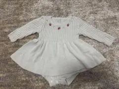 mamaraku いちご　ニット　ロンパース　80