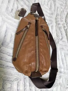 コーチ　トンプソン　ショルダーバッグ　COACH ブラウン　レザー 希少】COACH コーチ トンプソン レザーバッグ ショルダーバッグ/本革