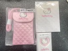 【新品未使用】キティ 1番くじ ショルダー カードケース ノート セブンイレブン