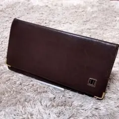 dunhill　レザー長財布　2つ折り　ブラウン