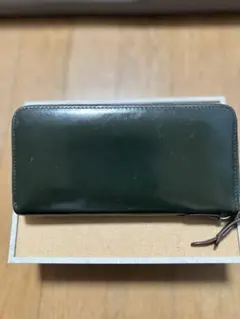 コルボ　CORBO　長財布　ダークグリーン　ラウンドジップ　レザーのサムネイル