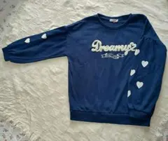 Pink Latte 　ネイビー トレーナー 　М　160