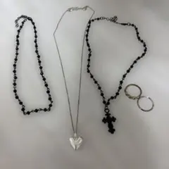ネックレス、指輪セット