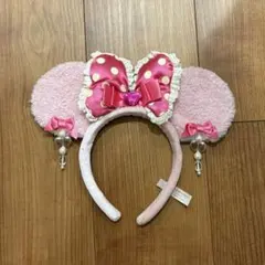 ミニーマウス耳カチューシャ（ピンク）