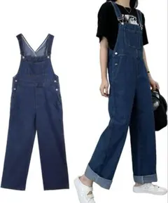 サロペット デニム レディース オーバーオール デニムパンツ オールインワン