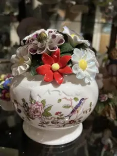 エインズレイ　陶花　置物　オブジェ