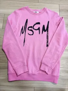 MSGM ロゴプリント トレーナー ピンク　12yのサムネイル