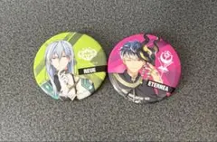 アイナナ　ダンマカ 一番くじ　缶バッジ　エーテルネーア(百)ロイエ（千）