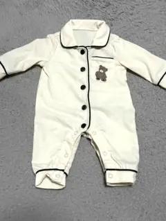 くま付きロンパース パジャマ0～1ヶ月