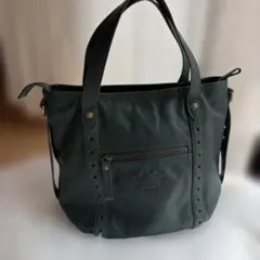 Dakota ダコタ レザー トートバッグ グリーンのサムネイル