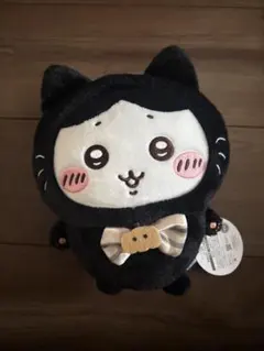 ちいかわ 黒猫のぬいぐるみ　ハチワレ