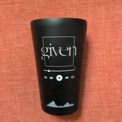 given タンブラー ブラック