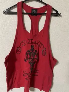ゴールドジム タンクトップ レッド