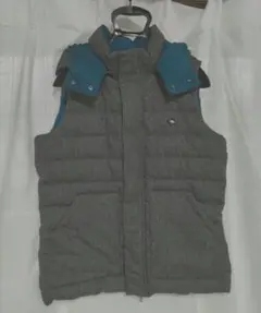 アーノルドパーマー フード付きダウンベスト2(M)　グレー