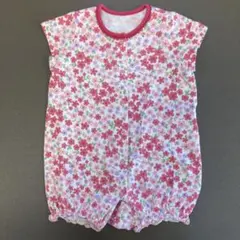 MIKI HOUSE 花柄ロンパース サイズ70