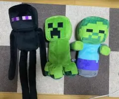 マインクラフト ぬいぐるみ3種セット！(エンダーマン、クリーパー、ゾンビ)