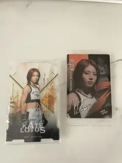 RIZIN一番くじケイトロータスサイン入りカード＆アクリルスタンドRIZIN