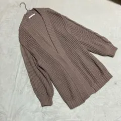 マジェスティックレゴン ＊ カーディガン ゆったりニット (M) ブラウン系のサムネイル