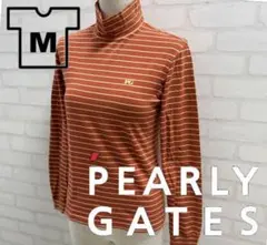 ★美品★ PEARLY GATES ゴルフウェア ストライプ タートルネック M