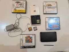Nintendo 3DS LL ブラック 本体良品 動作確認済 充電器＋ソフト付