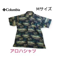 【ヴィンテージ古着】コロンビア アロハシャツ ハワイアン風のサムネイル