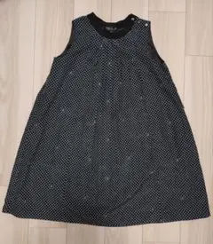 agnès b. ENFANT ドット柄 ノースリーブワンピース 12 ans