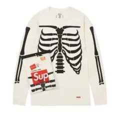 supreme × hanes bones thermal crew XL