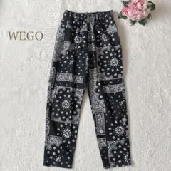 ウィゴー　イージーパンツ ペイズリー柄　総柄　ウエストゴム　ユニセックス　M