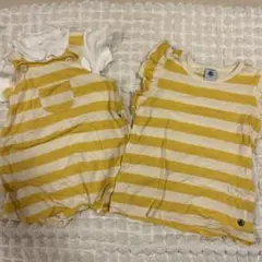 オーバーオールとTシャツセット★プチバトー