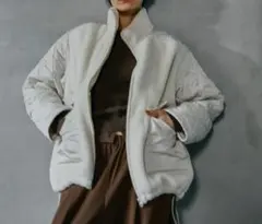 LEPSIM スタンドボアキルトブルゾン