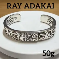 Navajo Ray Adakai ヘビーゲージ バングル 筆記体 ナバホ バングル レイアダカイ 筆記体 シルバー インディアン - メルカリ