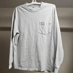 ⭐️GU ロンT 長袖 カットソー メンズ トップス XL ライトグレー 灰色