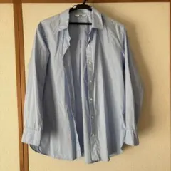 UNIQLO コットンシャツL ブルー