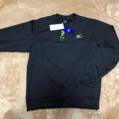 新品 MIZUNO ミズノ L 長袖 トレーナー　ワンポイント 黒　メンズ