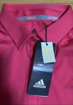 【adidas】美しい発色濃いピンク色の着やすい長袖シャツ L未使用品　タグ無しのサムネイル