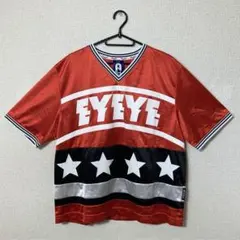 eyeye×atmos pink カラーブロック トレーニング ティー